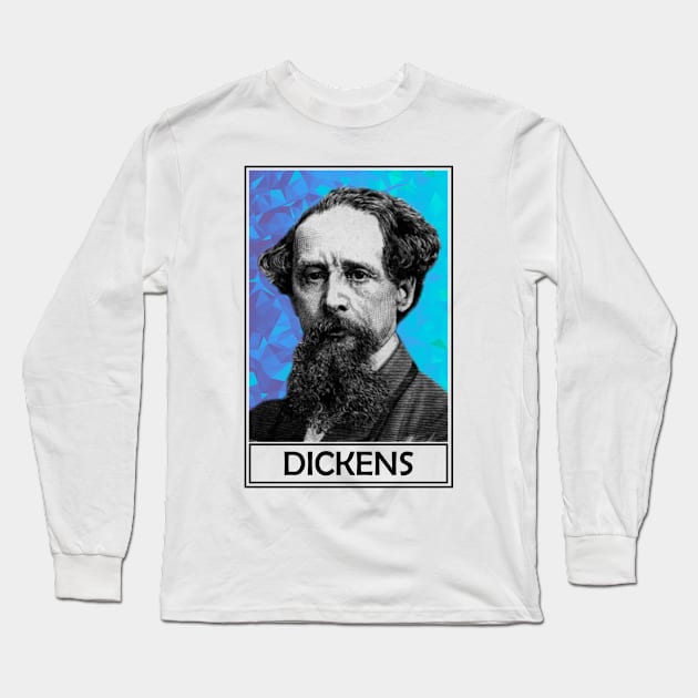 Charles Dickens Long Sleeve T-Shirt by TheLiterarian